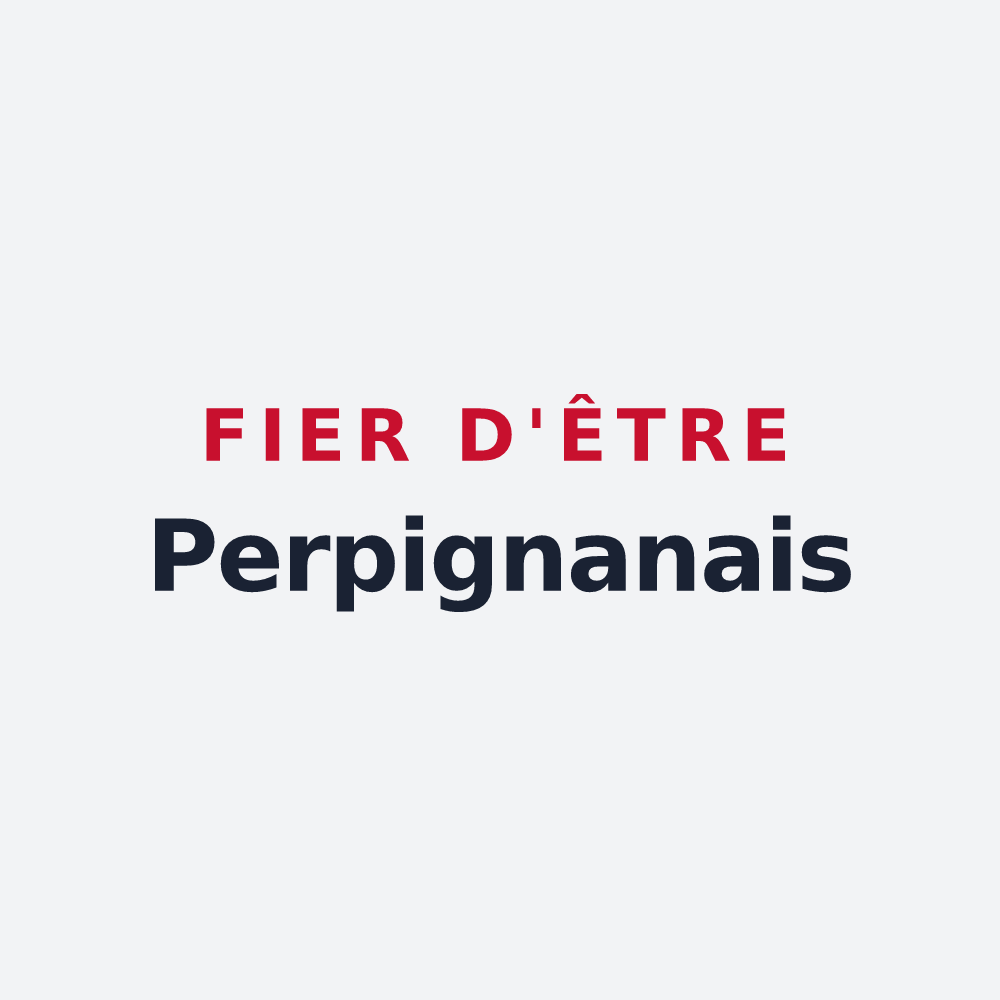 Poster « Fier d'être Perpignanais » — design pour Perpignan