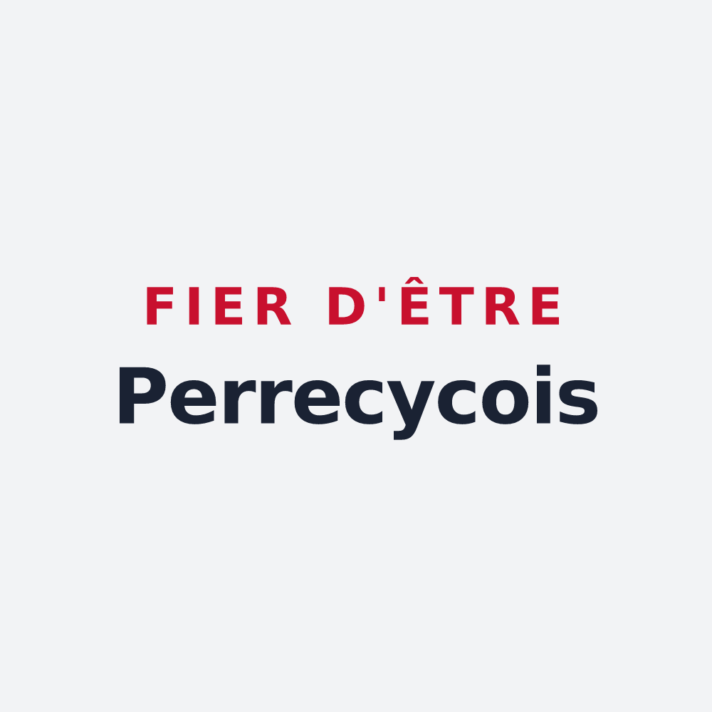 Poster « Fier d'être Perrecycois » — design pour Perrecy-les-Forges