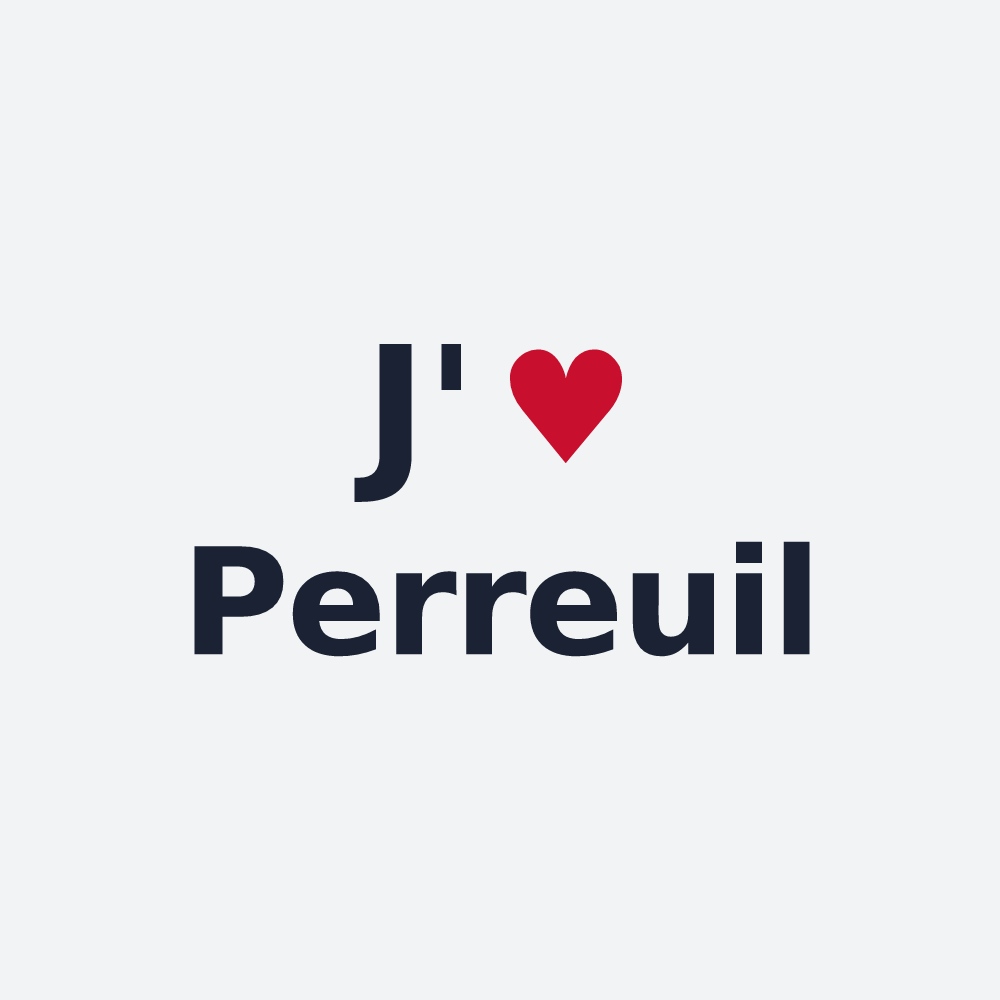 Poster personnalisé Perreuil — design J'aime Perreuil