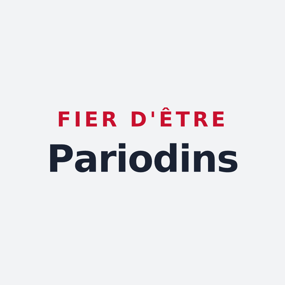 Poster « Fier d'être Pariodins » — design pour Perreux