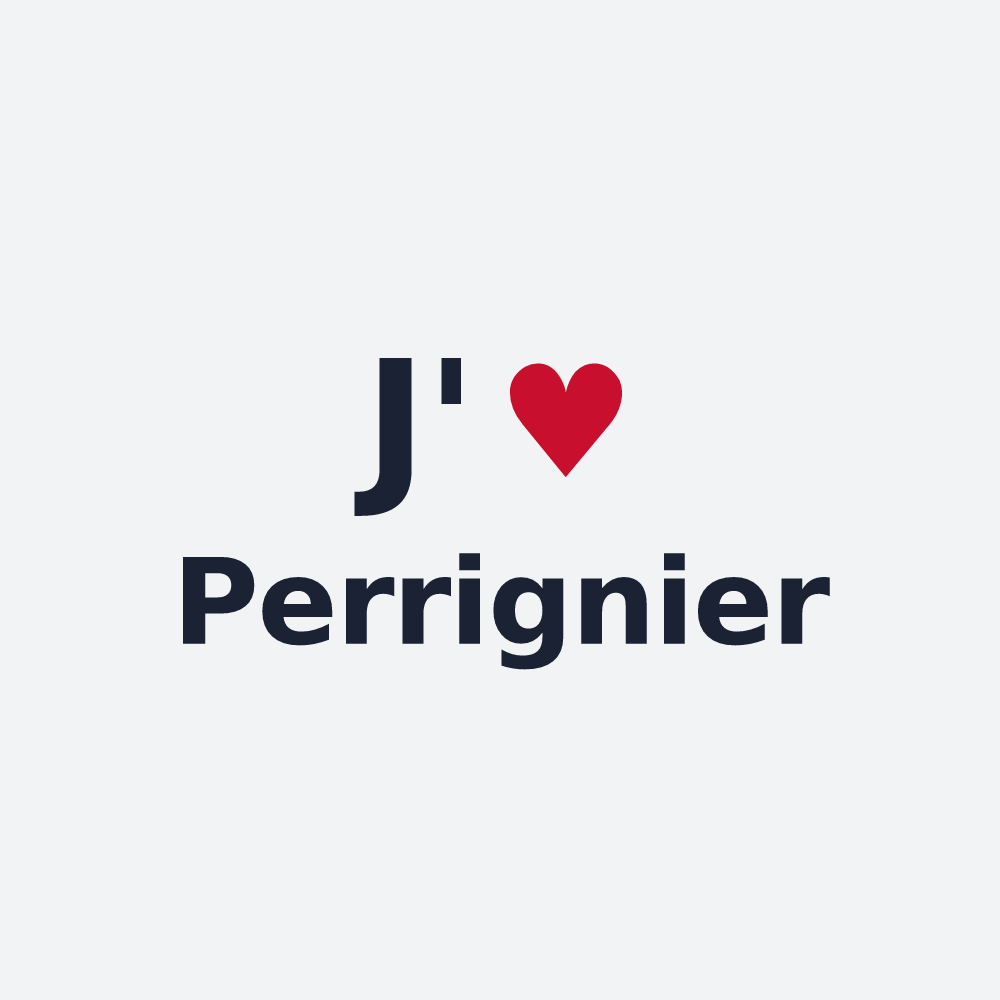 Poster personnalisé Perrignier — design J'aime Perrignier