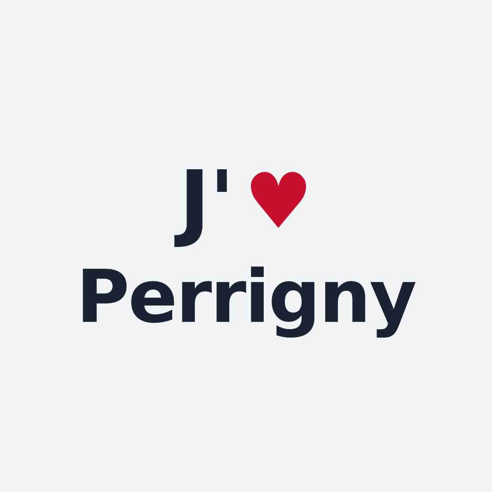 Poster personnalisé Perrigny — design J'aime Perrigny