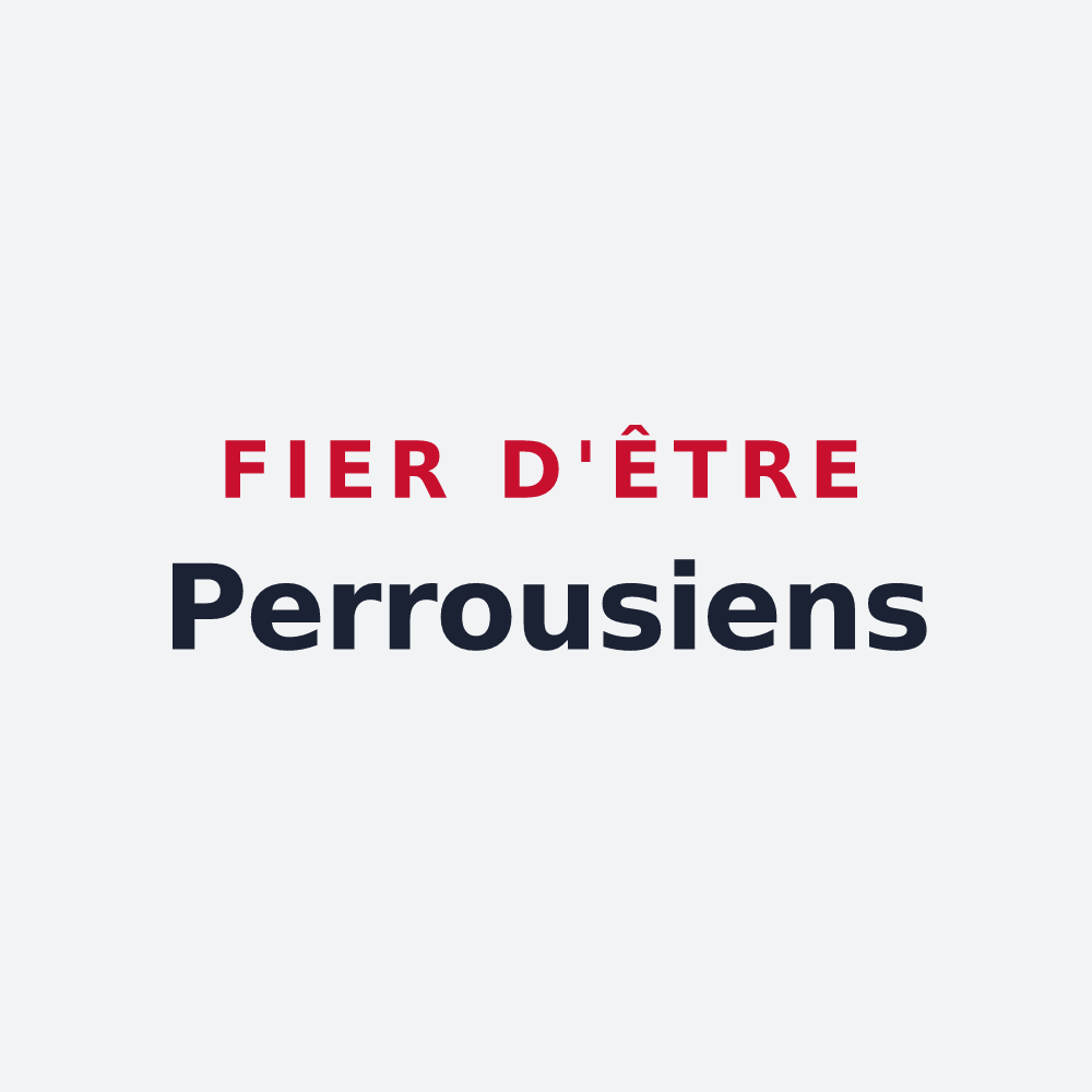 Poster « Fier d'être Perrousiens » — design pour Perrouse