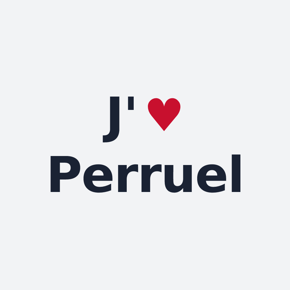 Poster personnalisé Perruel — design J'aime Perruel