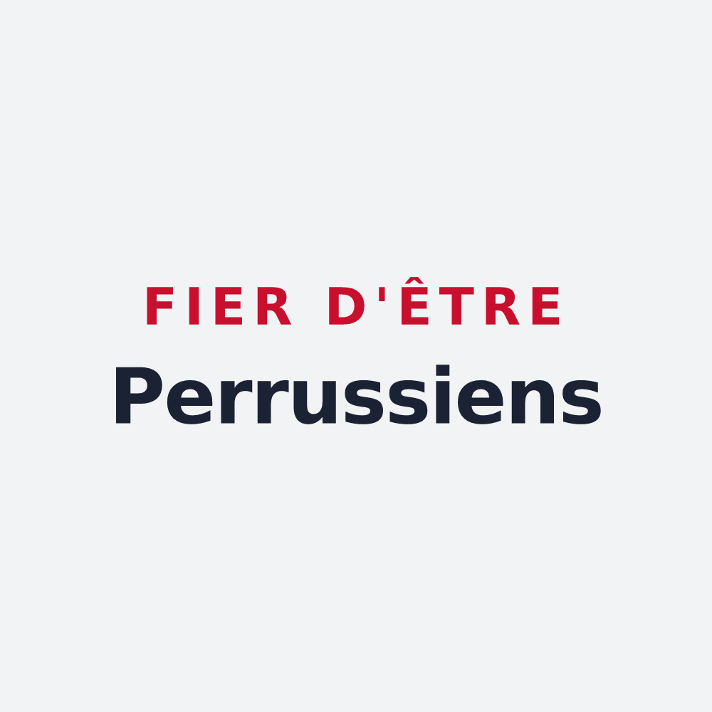 Poster « Fier d'être Perrussiens » — design pour Perrusse