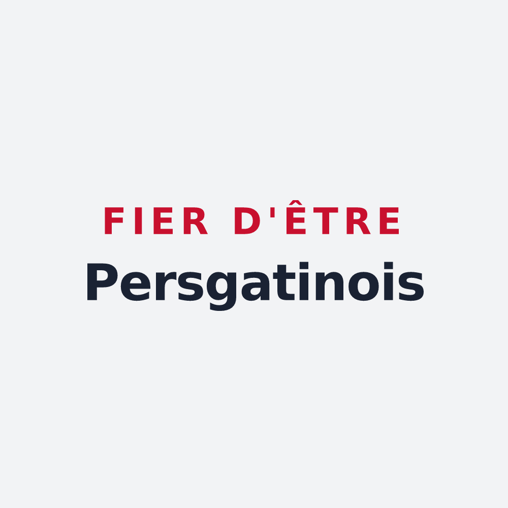 Poster « Fier d'être Persgatinois » — design pour Pers-en-Gâtinais