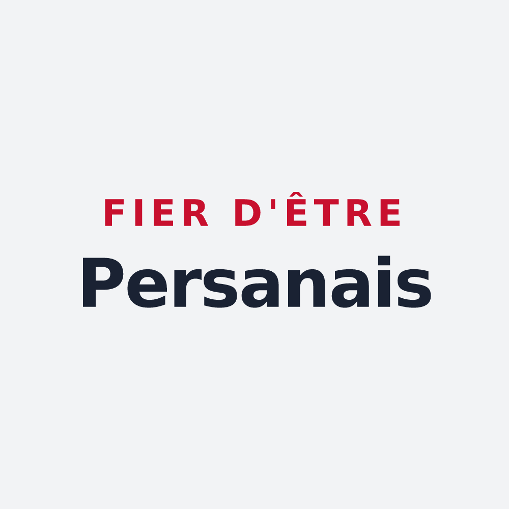 Poster « Fier d'être Persanais » — design pour Persan