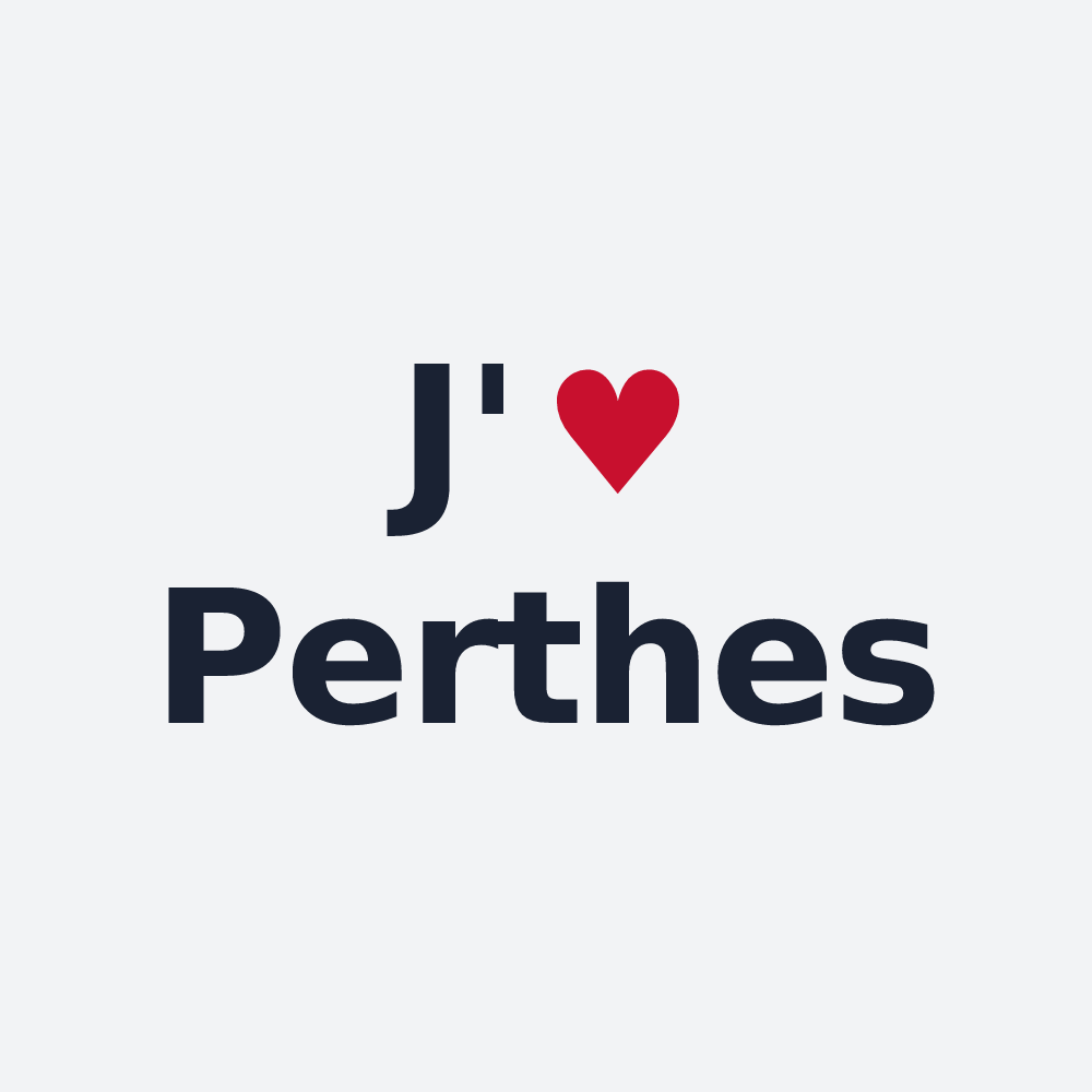 Poster personnalisé Perthes — design J'aime Perthes