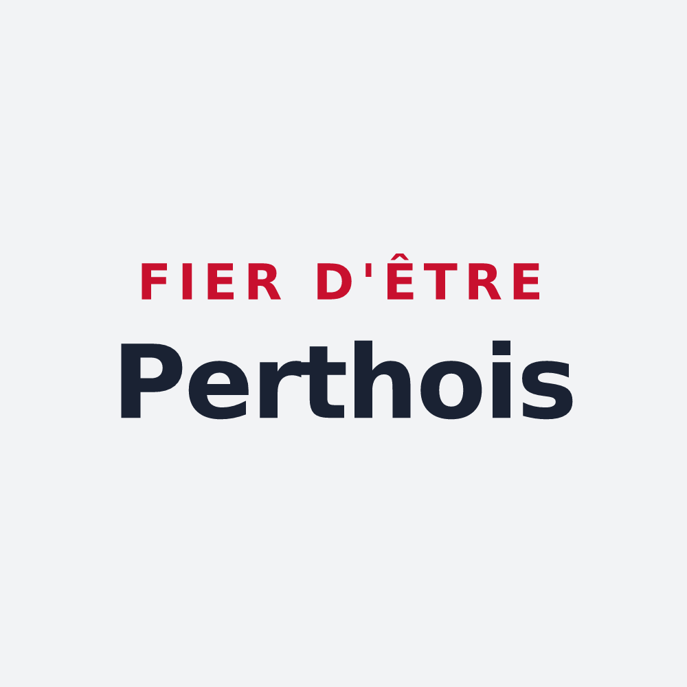Poster « Fier d'être Perthois » — design pour Perthes