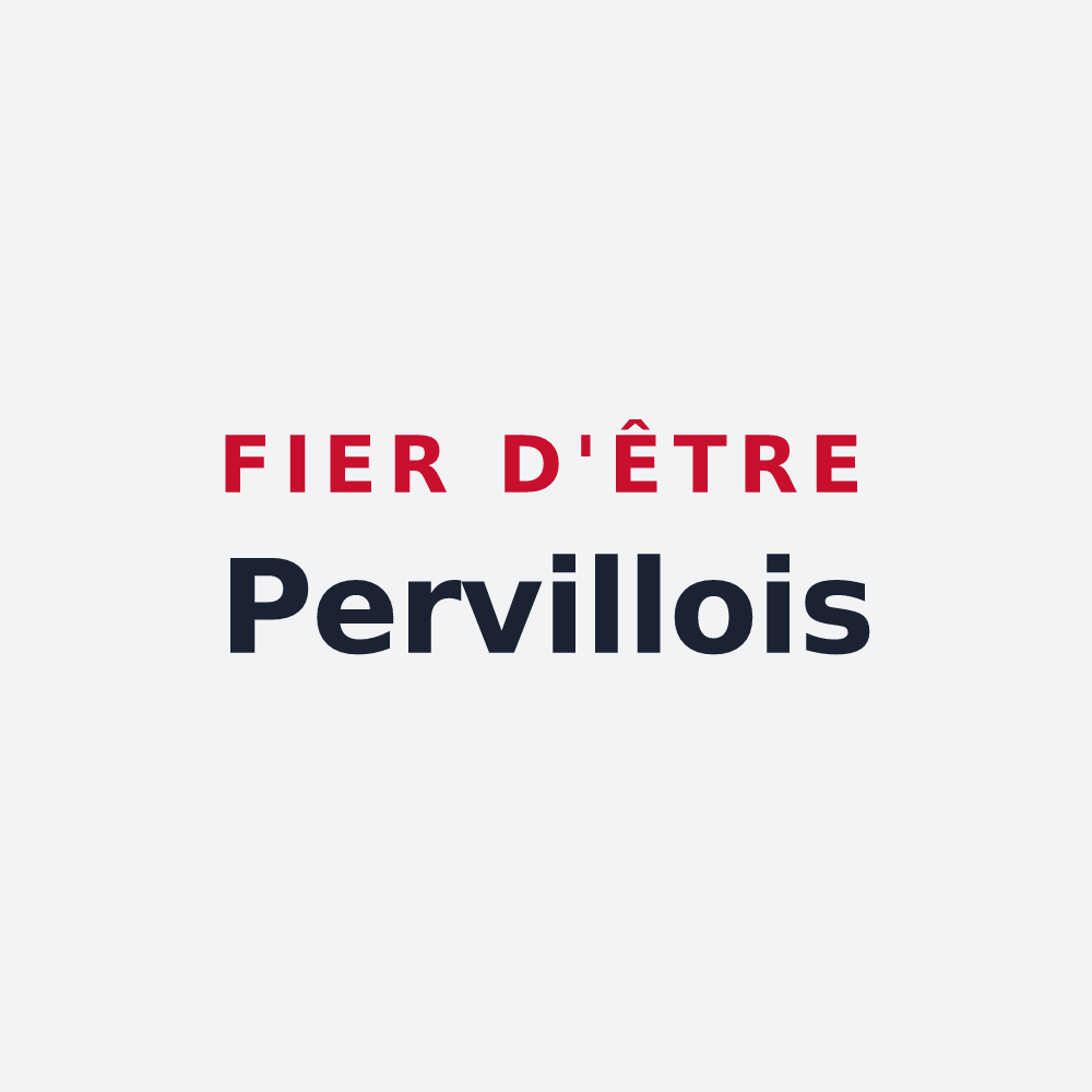 Poster « Fier d'être Pervillois » — design pour Perville