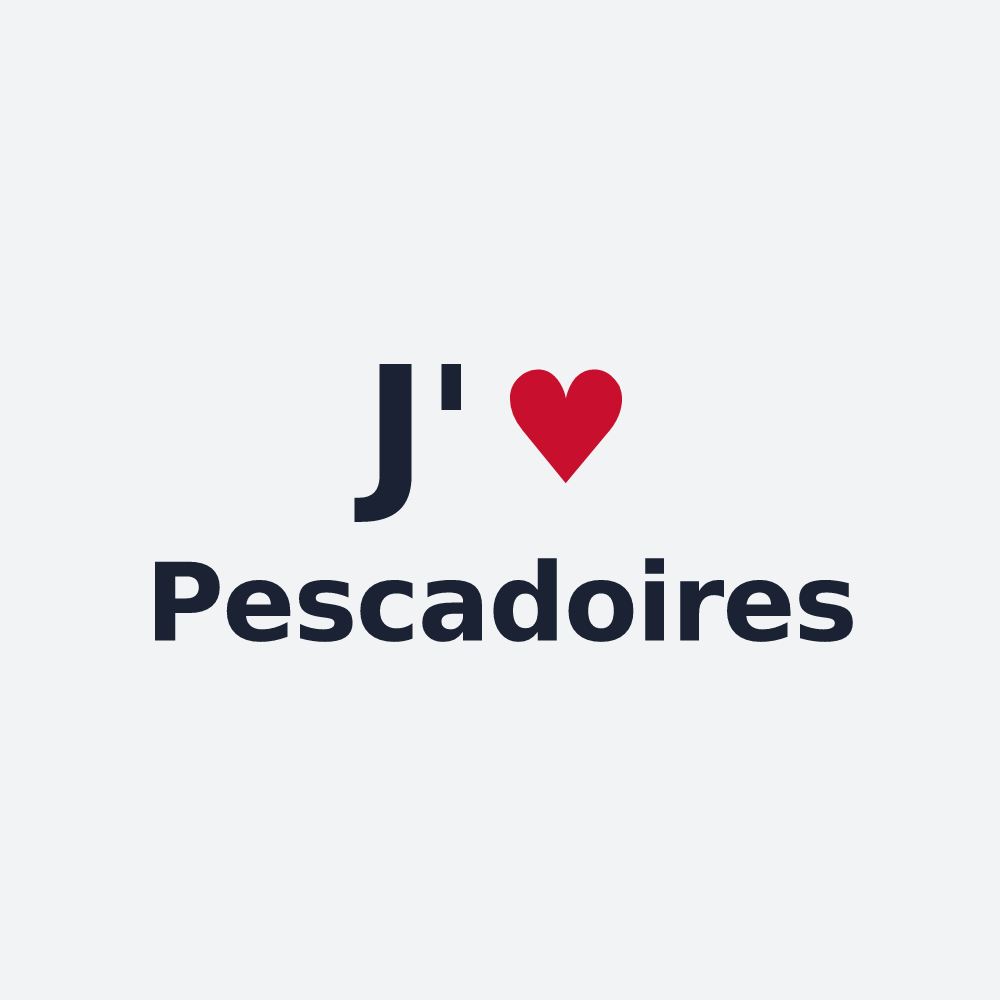 Poster personnalisé Pescadoires — design J'aime Pescadoires