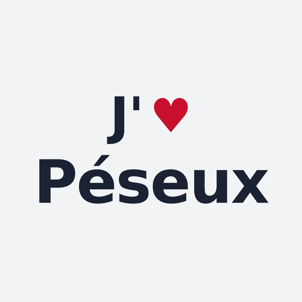 Poster personnalisé Péseux — design J'aime Péseux