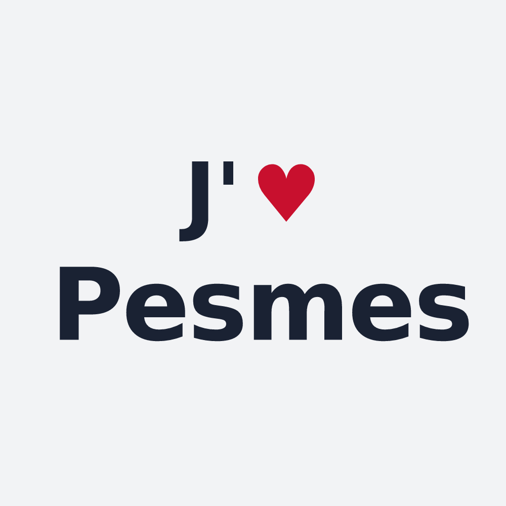 Poster personnalisé Pesmes — design J'aime Pesmes