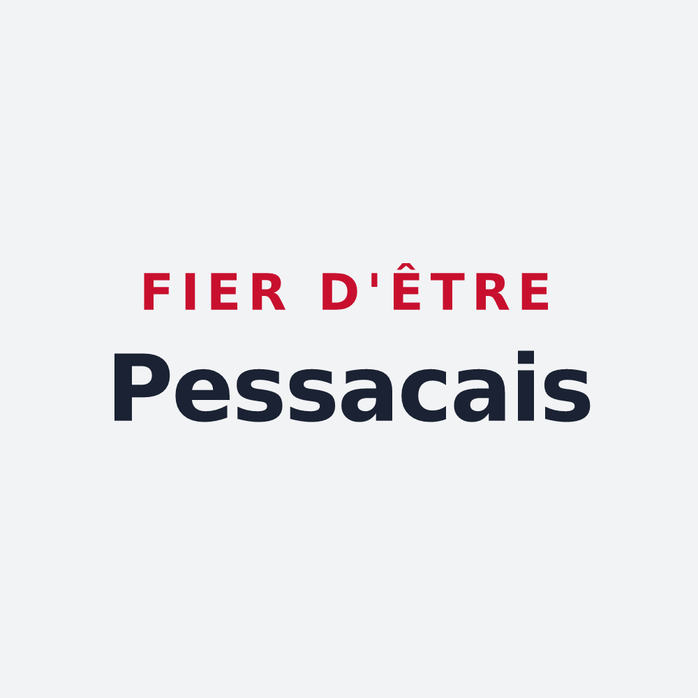 Poster « Fier d'être Pessacais » — design pour Pessac-sur-Dordogne