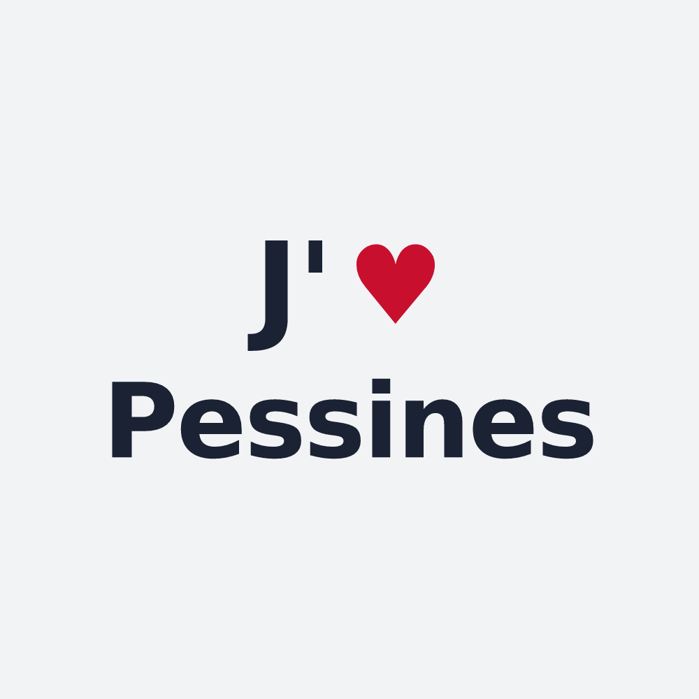 Poster personnalisé Pessines — design J'aime Pessines