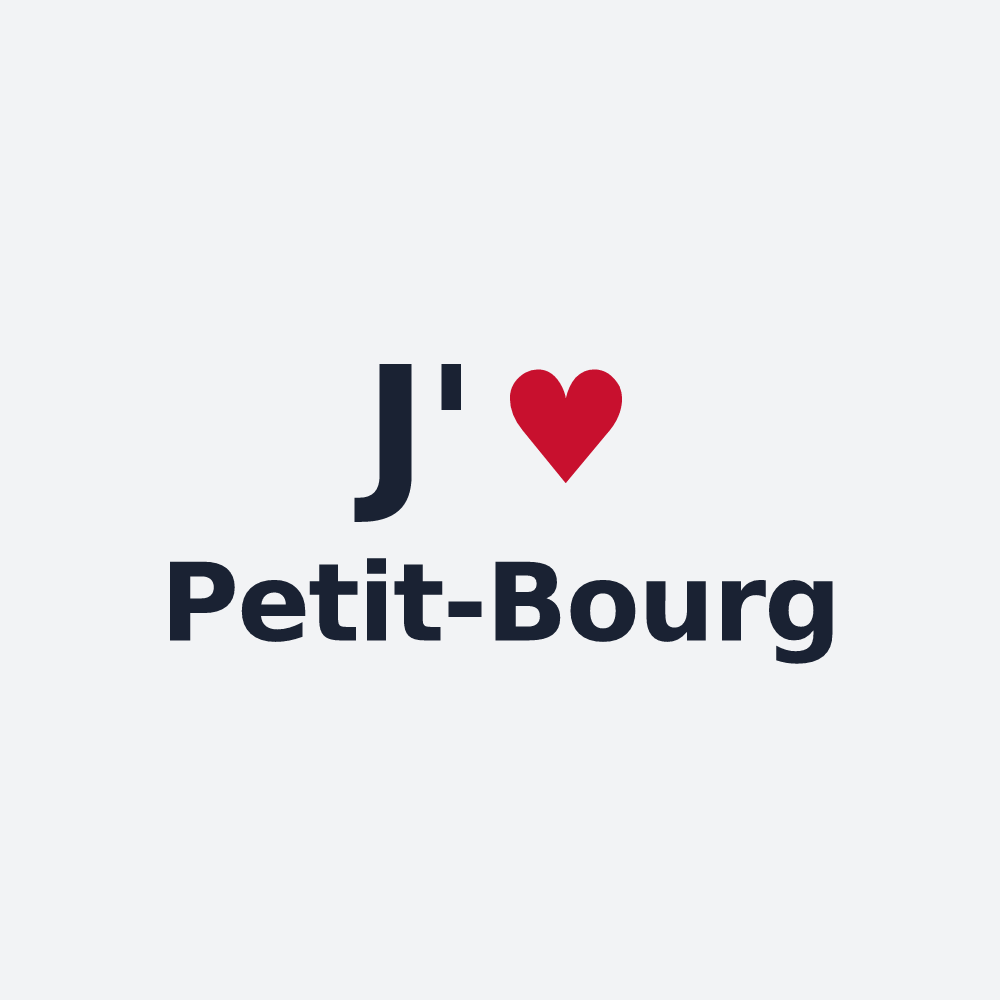 Poster personnalisé Petit-Bourg — design J'aime Petit-Bourg