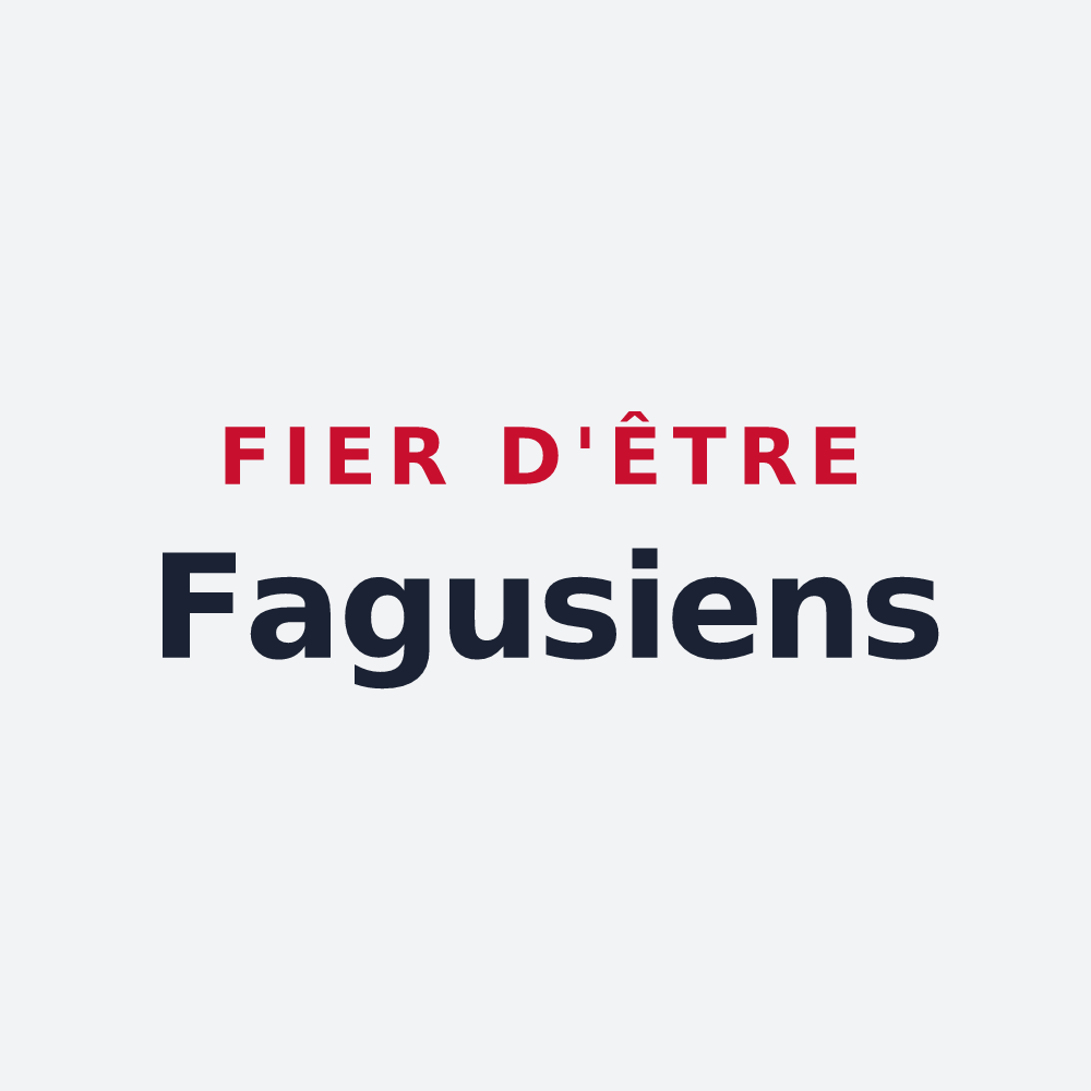 Poster « Fier d'être Fagusiens » — design pour Petit-Fayt