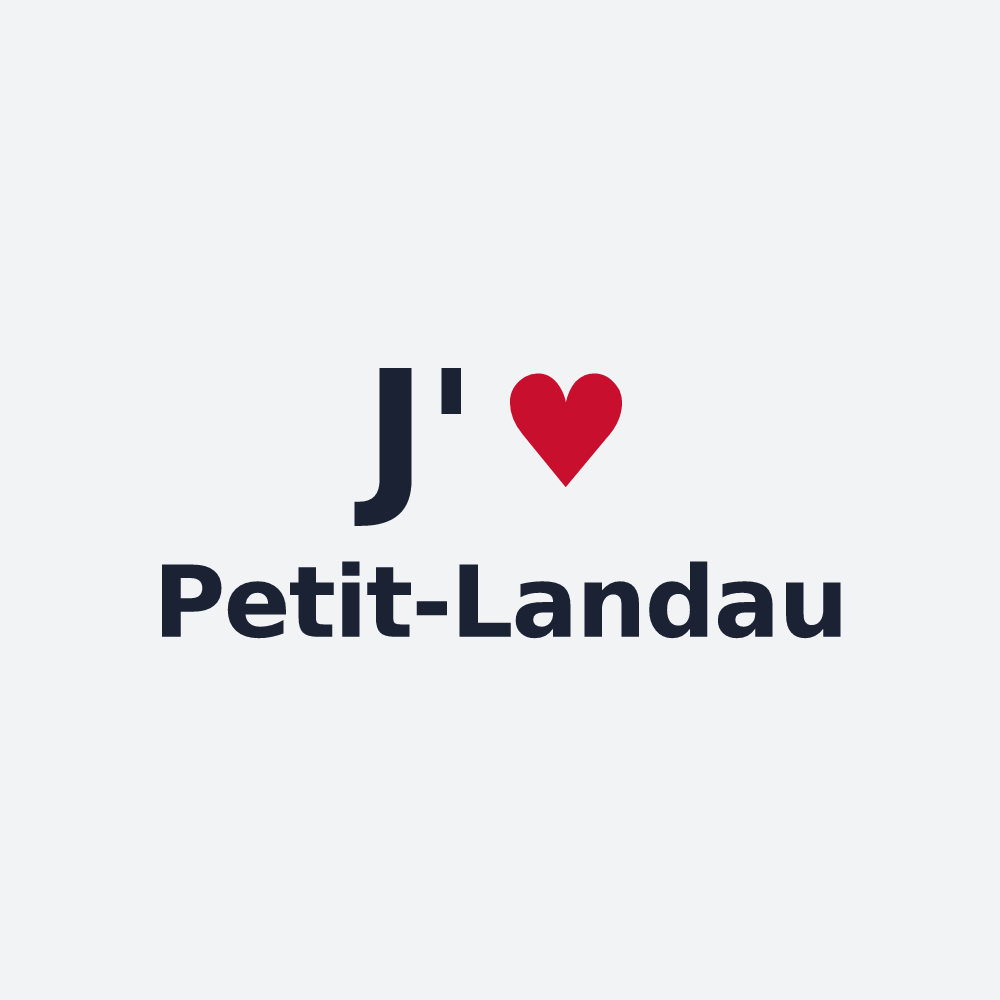 Poster personnalisé Petit-Landau — design J'aime Petit-Landau