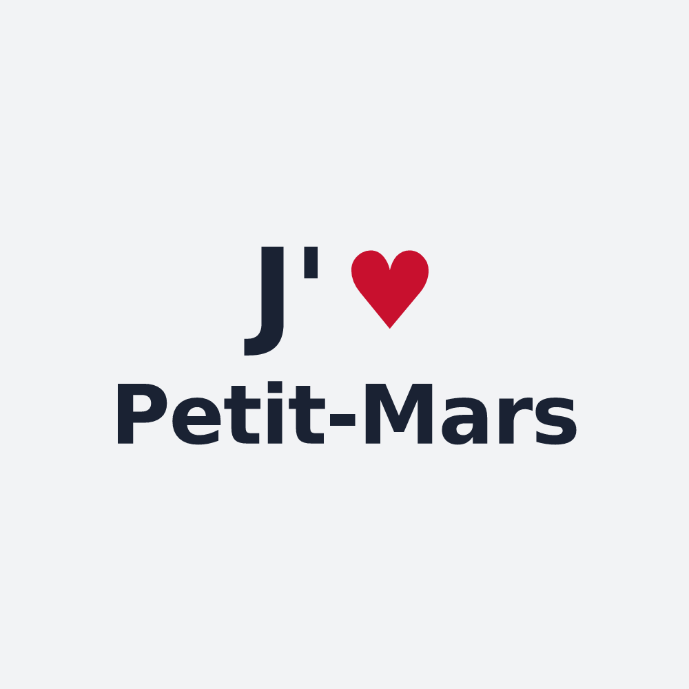 Poster personnalisé Petit-Mars — design J'aime Petit-Mars