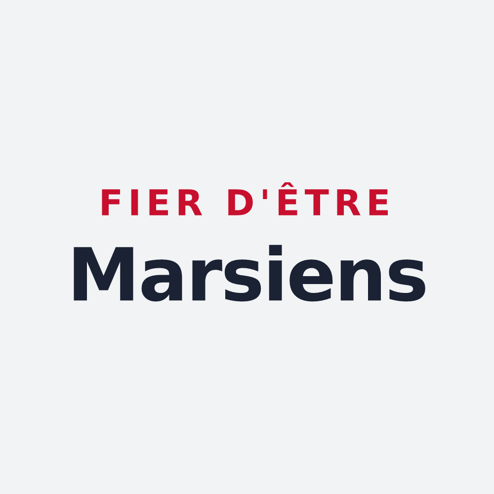 Poster « Fier d'être Marsiens » — design pour Petit-Mars