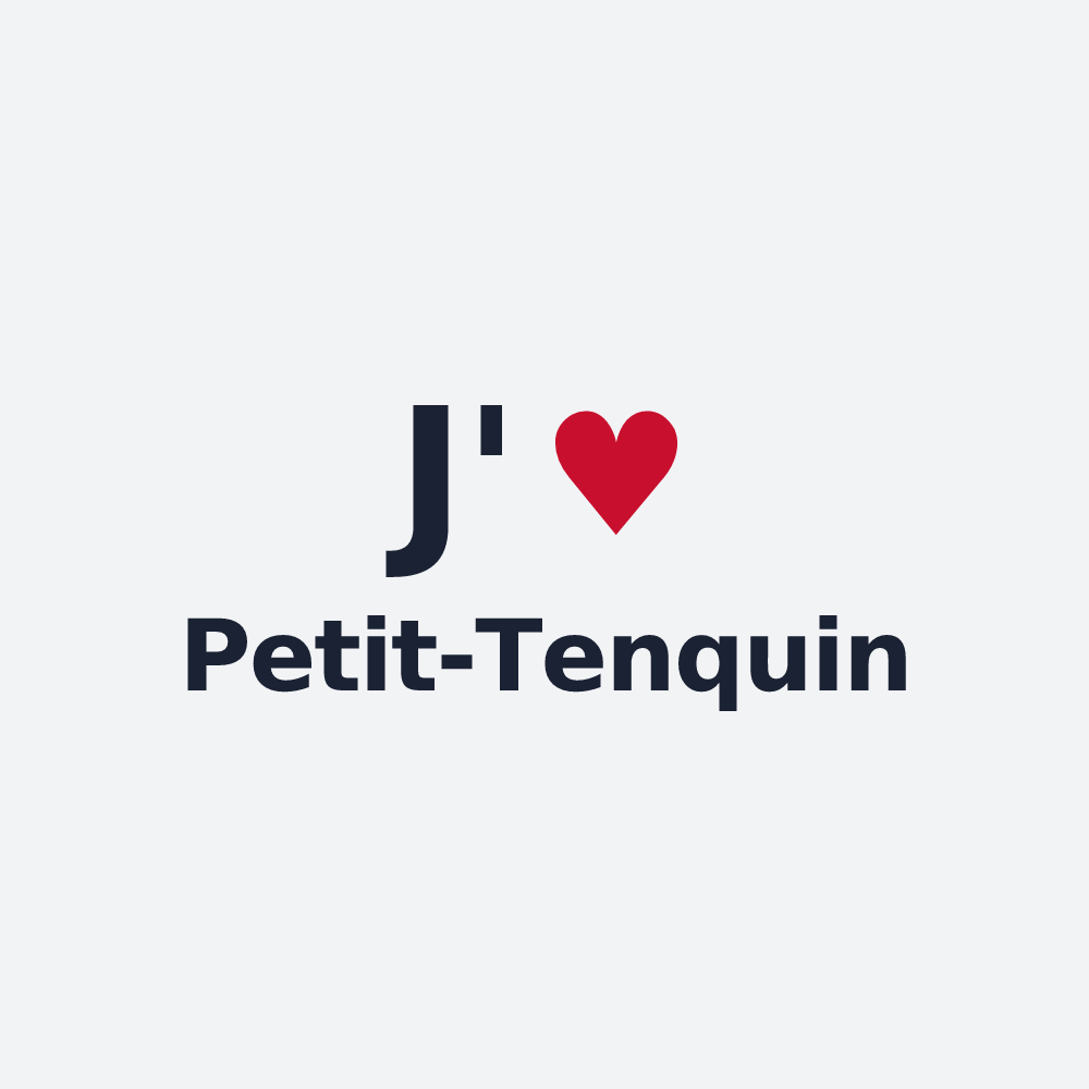 Poster personnalisé Petit-Tenquin — design J'aime Petit-Tenquin