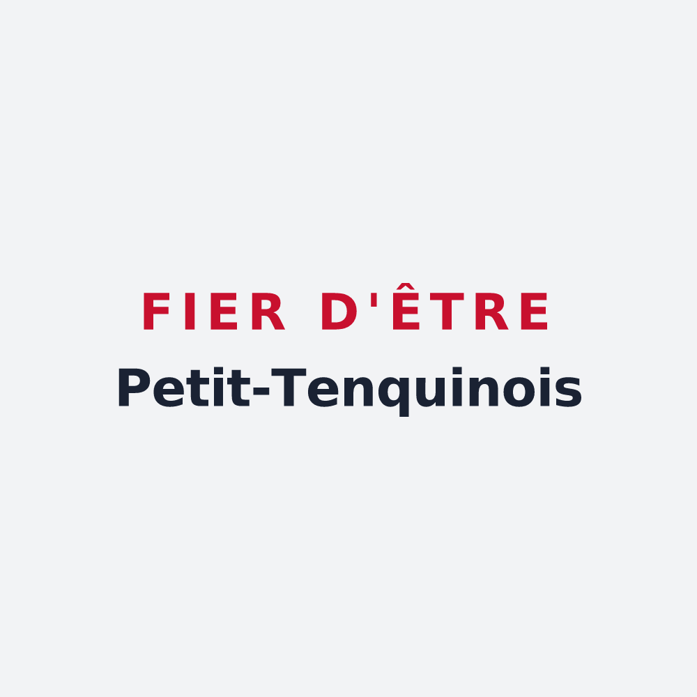 Poster « Fier d'être Petit-Tenquinois » — design pour Petit-Tenquin