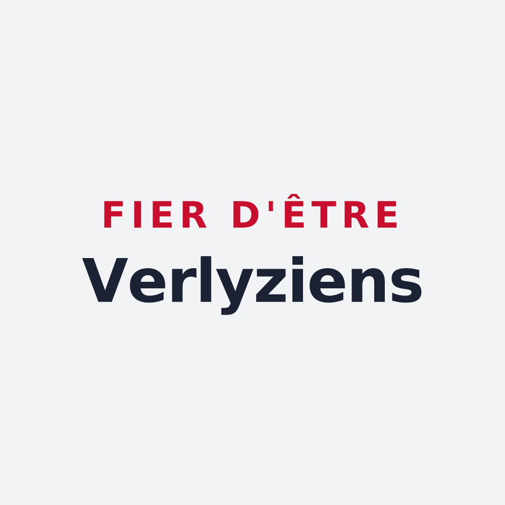 Poster « Fier d'être Verlyziens » — design pour Petit-Verly