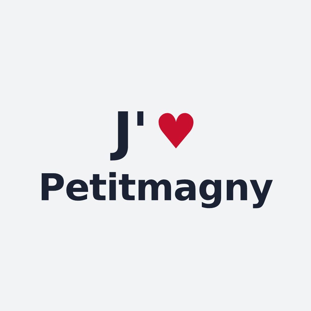 Poster personnalisé Petitmagny — design J'aime Petitmagny