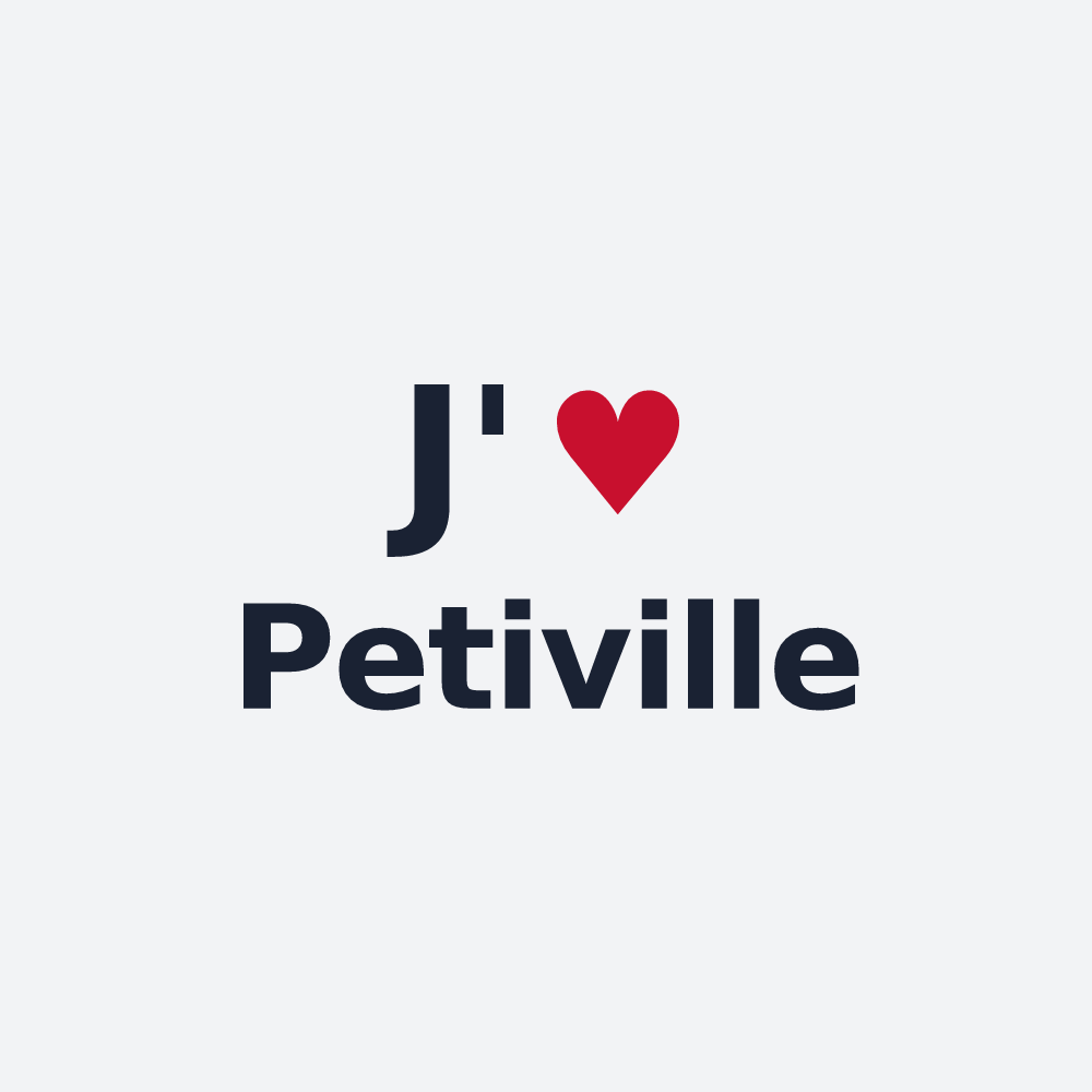 Poster personnalisé Petiville — design J'aime Petiville