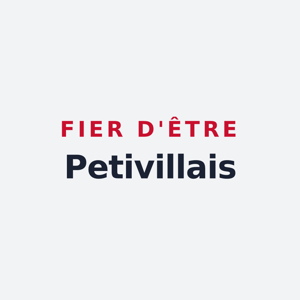 Poster « Fier d'être Petivillais » — design pour Petiville