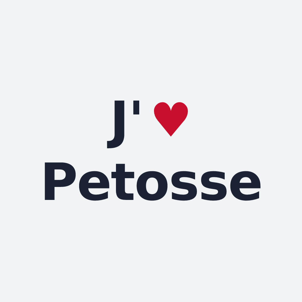 Poster personnalisé Petosse — design J'aime Petosse