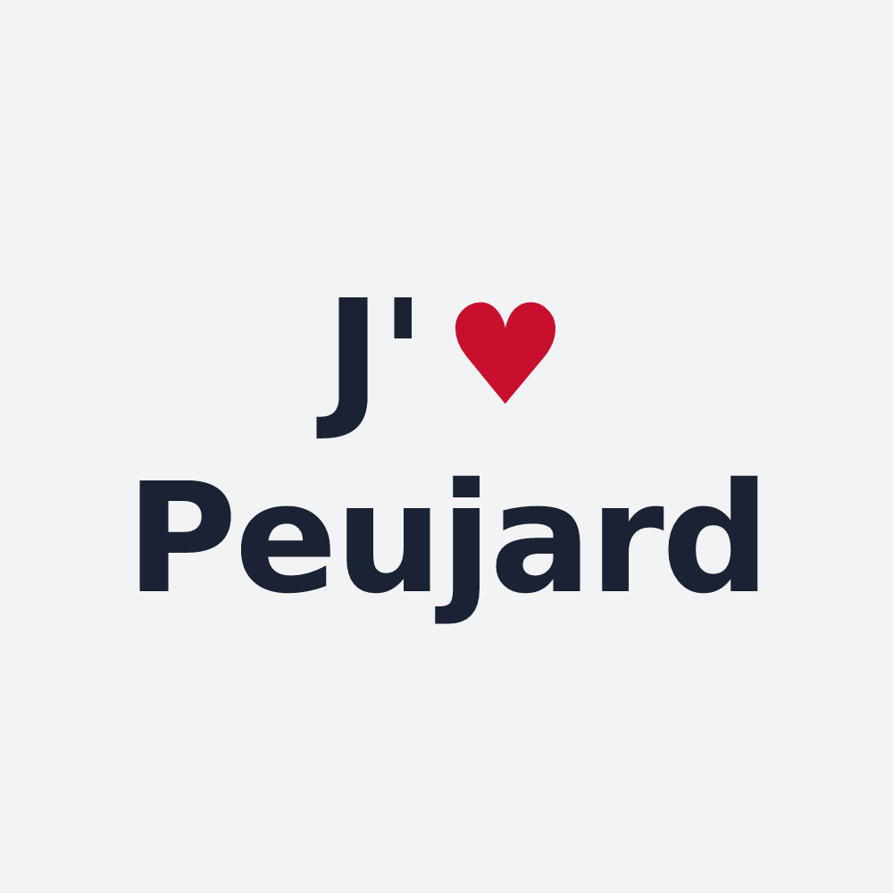 Poster personnalisé Peujard — design J'aime Peujard