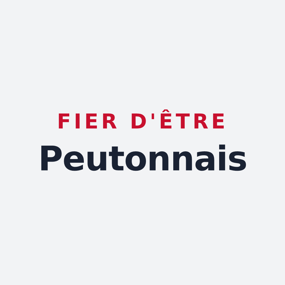 Poster « Fier d'être Peutonnais » — design pour Peuton