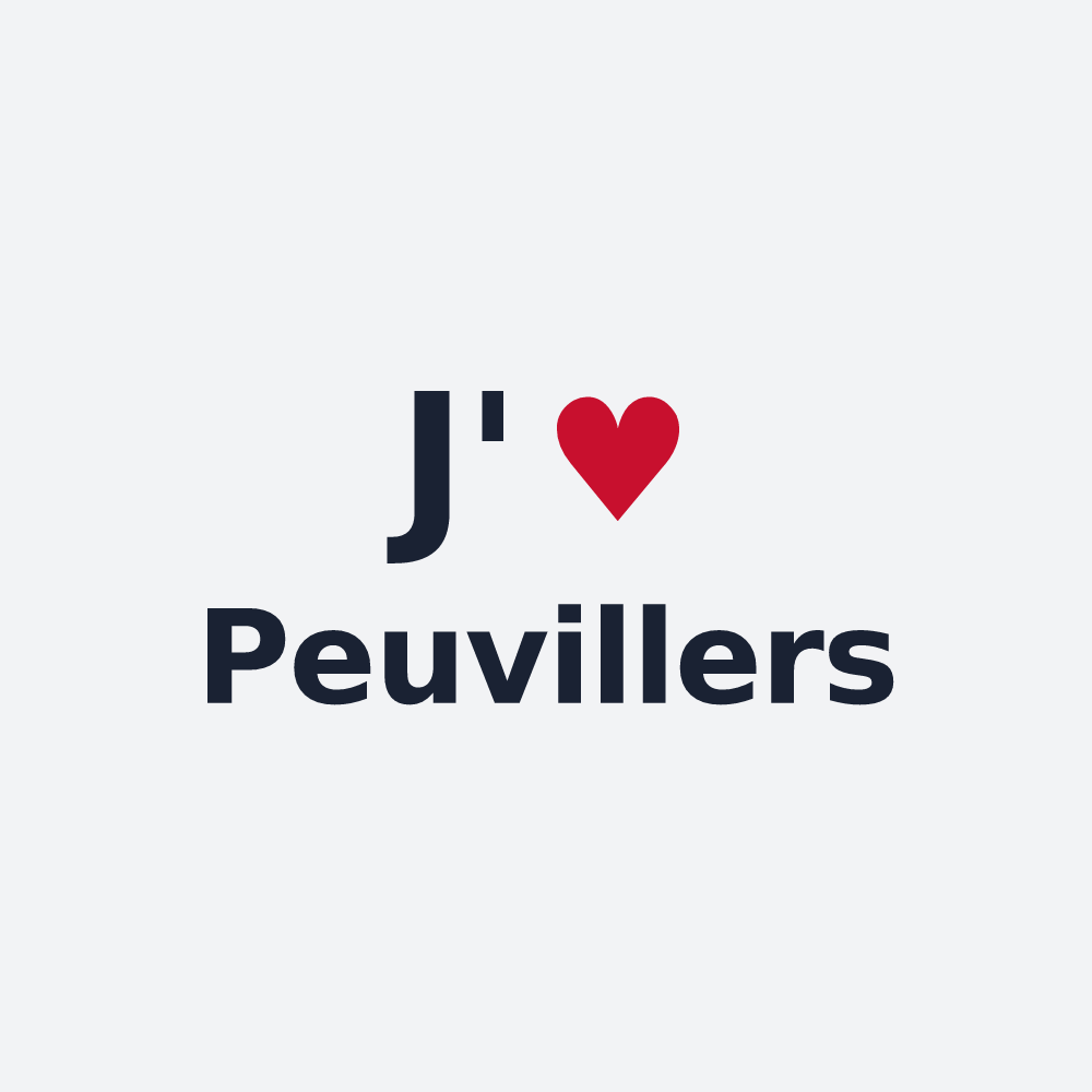 Poster personnalisé Peuvillers — design J'aime Peuvillers