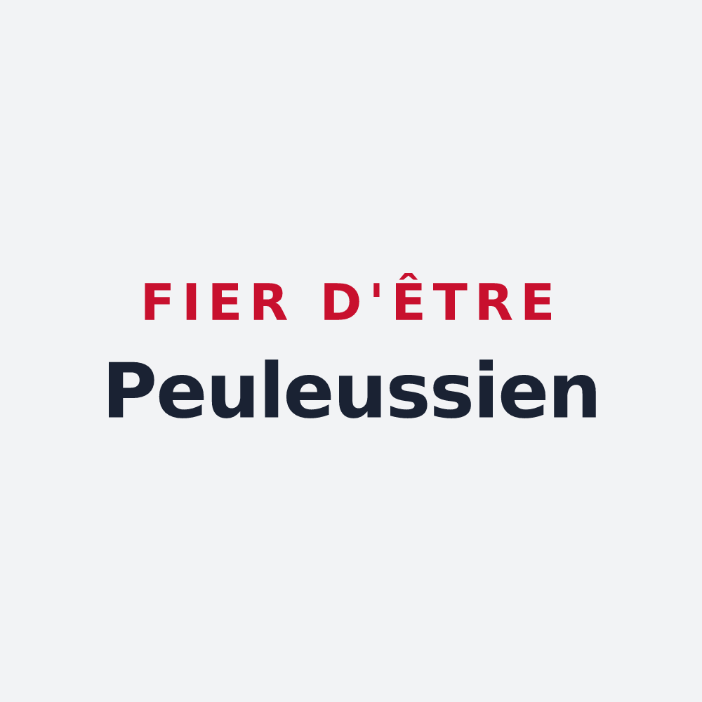 Poster « Fier d'être Peuleussien » — design pour Peux-et-Couffouleux