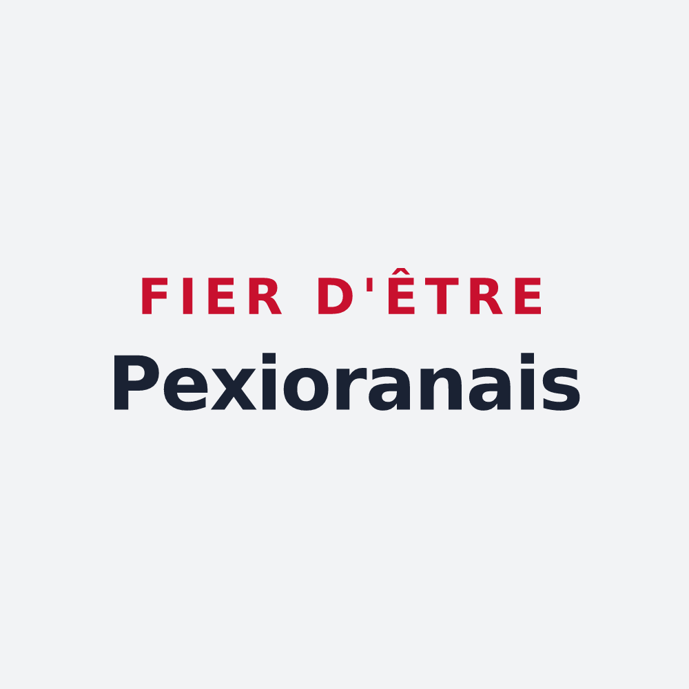 Poster « Fier d'être Pexioranais » — design pour Pexiora