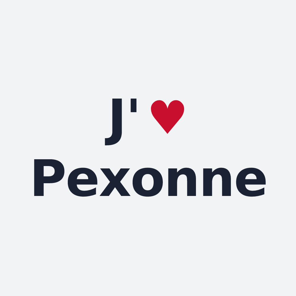 Poster personnalisé Pexonne — design J'aime Pexonne