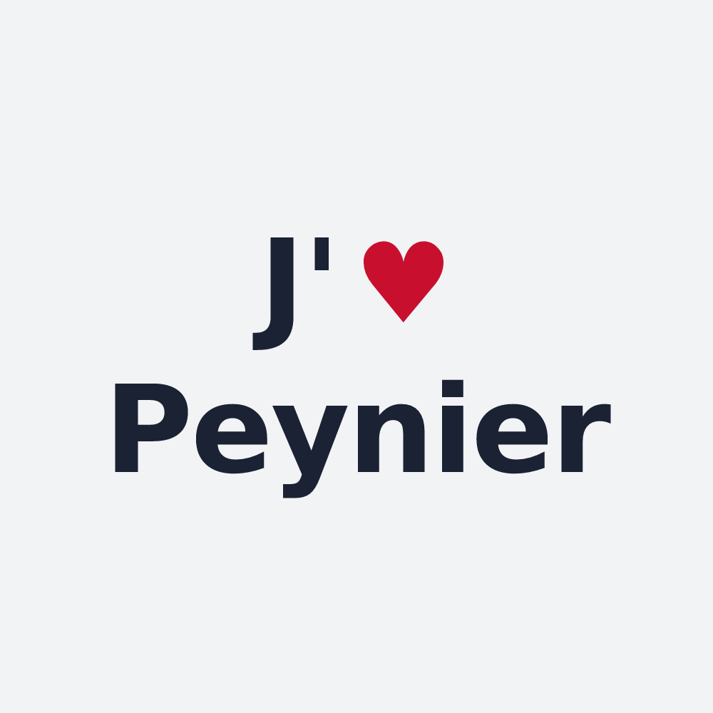 Poster personnalisé Peynier — design J'aime Peynier
