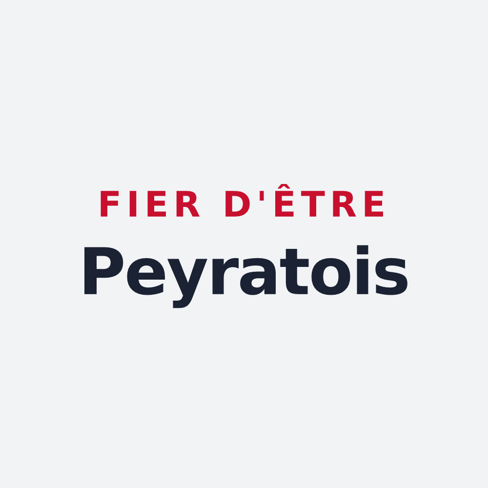 Poster « Fier d'être Peyratois » — design pour Peyrat-la-Nonière