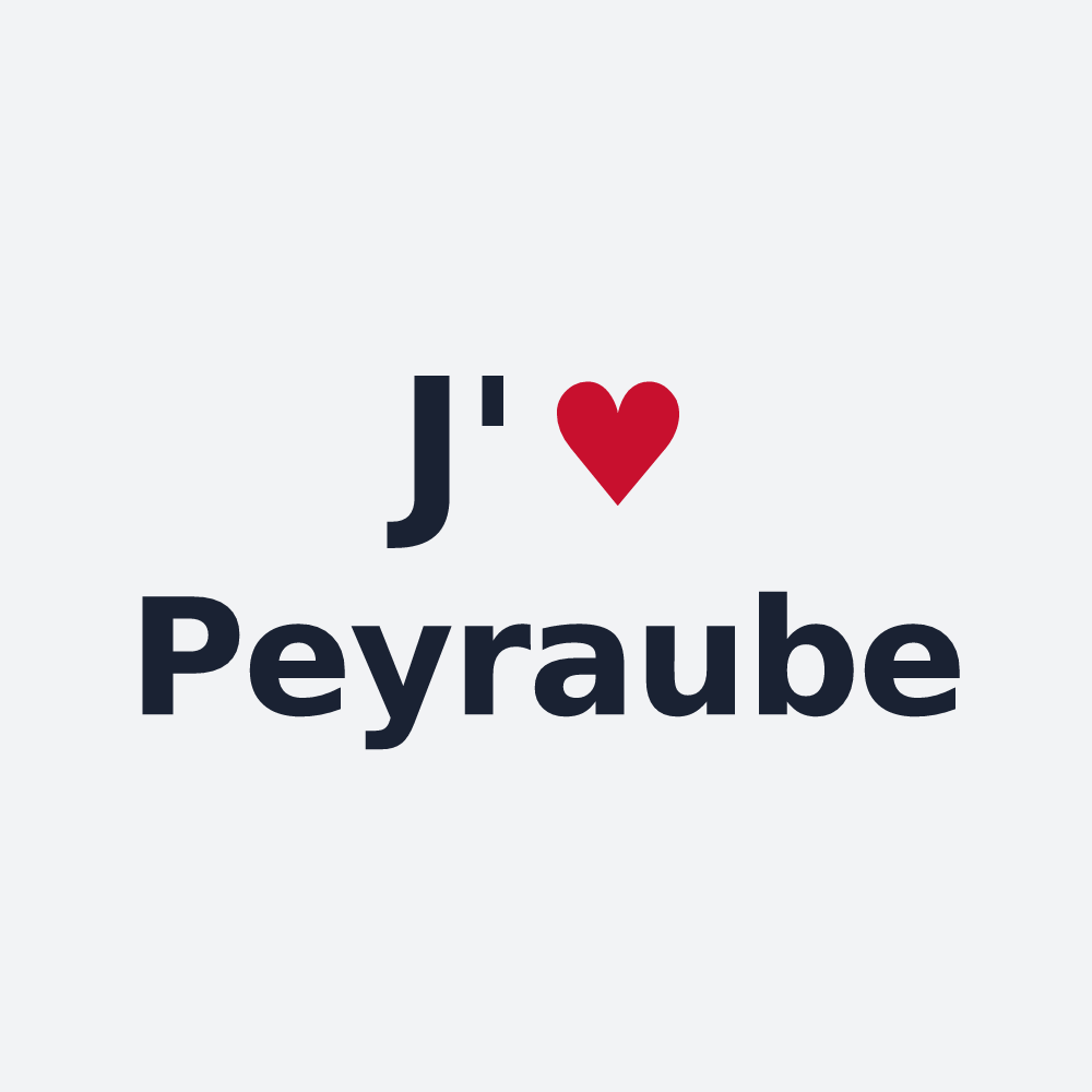 Poster personnalisé Peyraube — design J'aime Peyraube