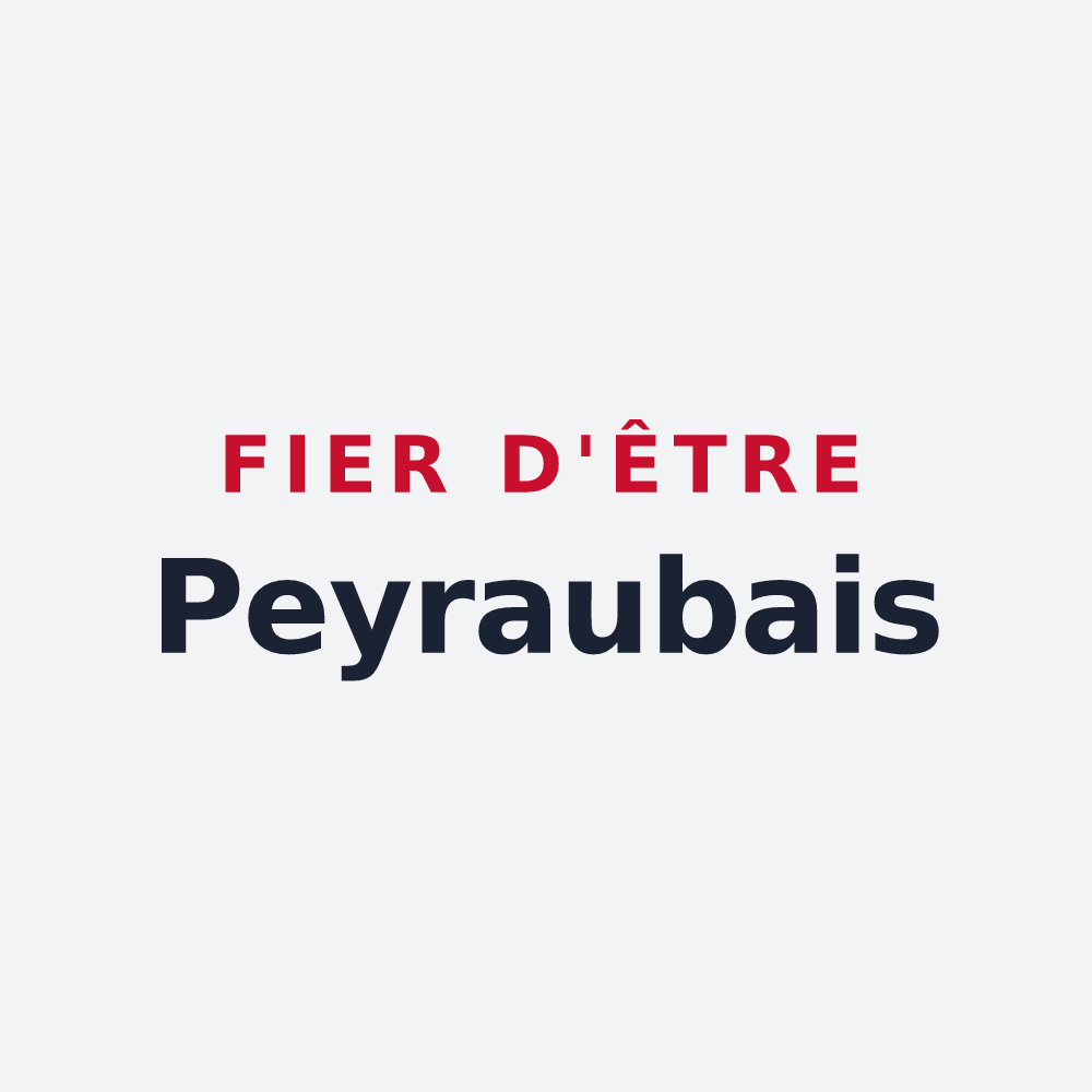 Poster « Fier d'être Peyraubais » — design pour Peyraube