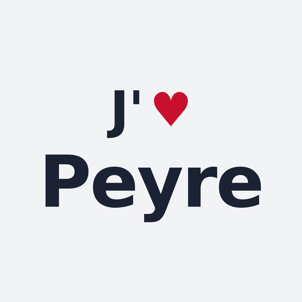Poster personnalisé Peyre — design J'aime Peyre