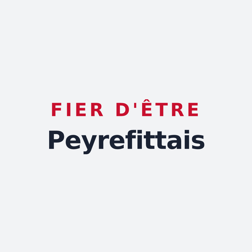 Poster « Fier d'être Peyrefittais » — design pour Peyrefitte-sur-l'Hers