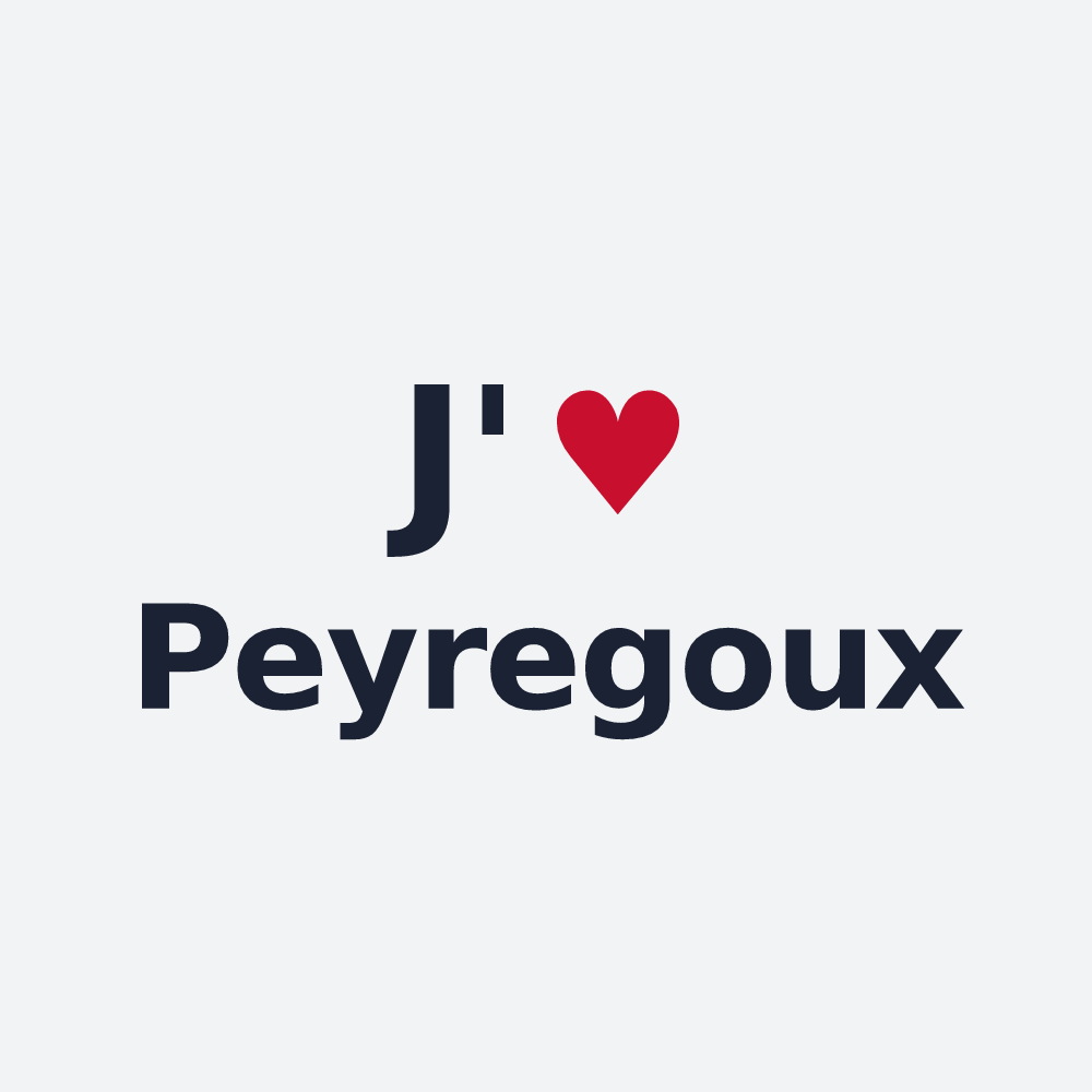 Poster personnalisé Peyregoux — design J'aime Peyregoux