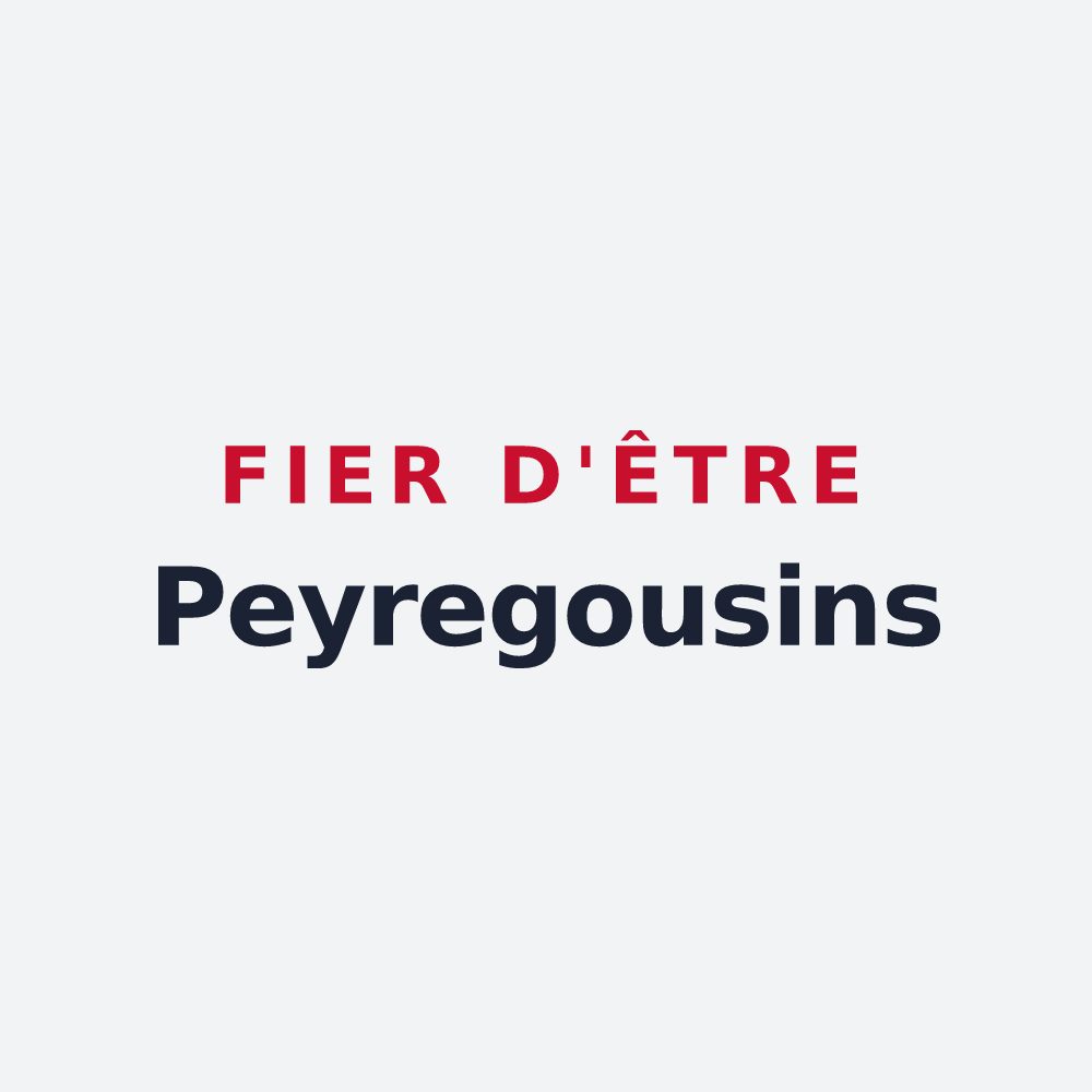 Poster « Fier d'être Peyregousins » — design pour Peyregoux