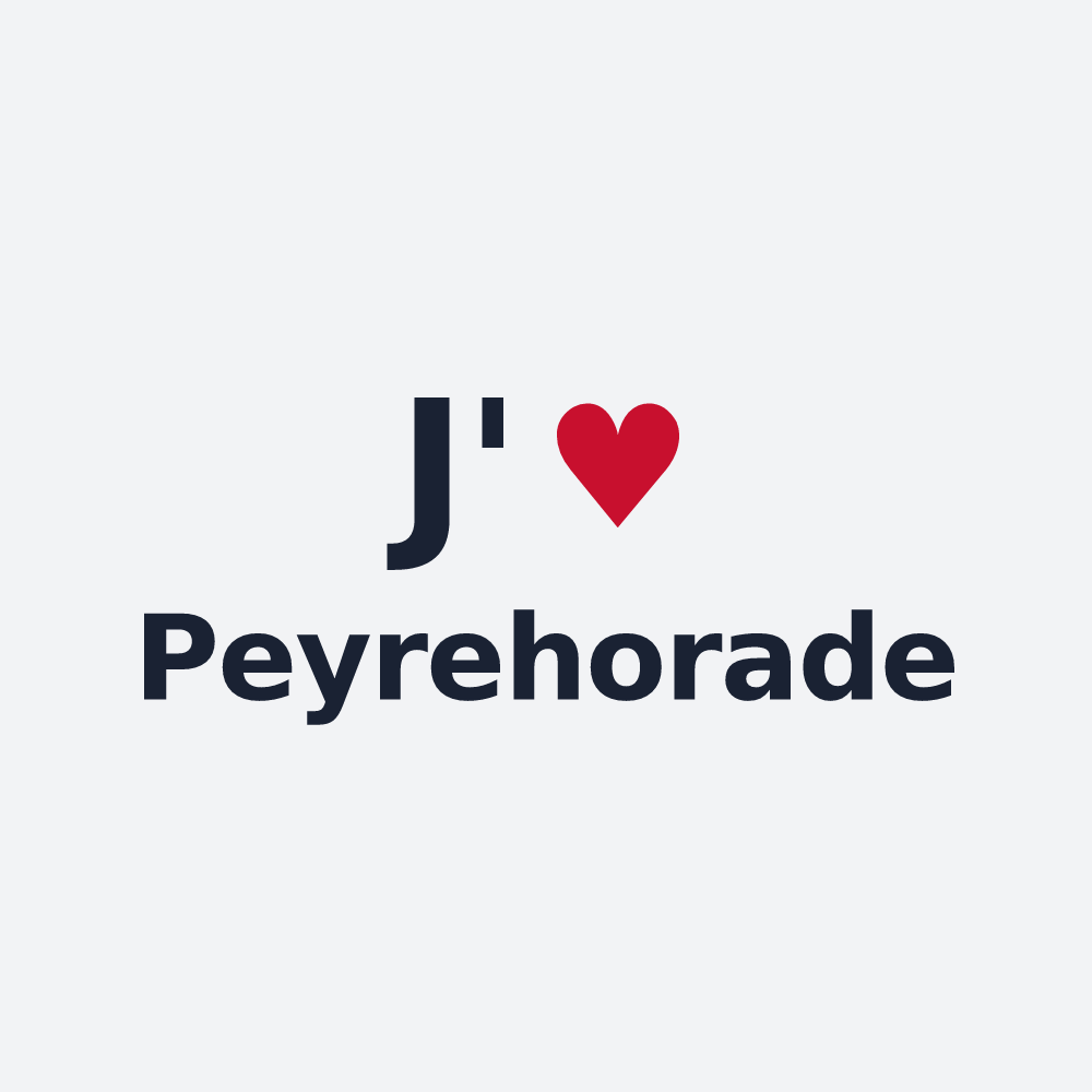Poster personnalisé Peyrehorade — design J'aime Peyrehorade