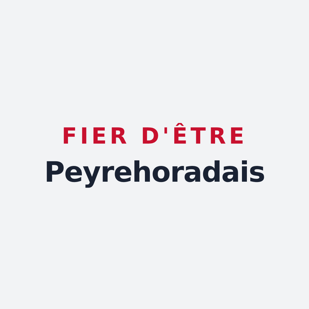 Poster « Fier d'être Peyrehoradais » — design pour Peyrehorade