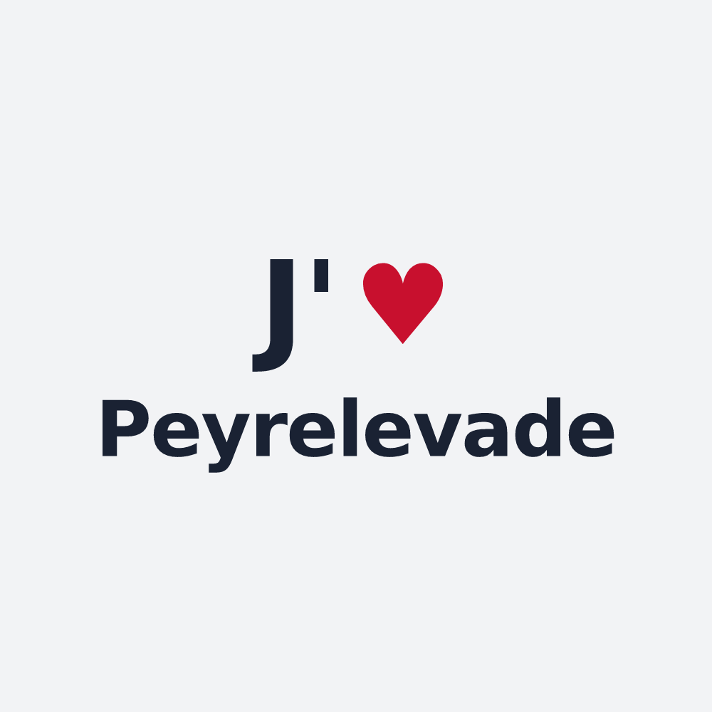 Poster personnalisé Peyrelevade — design J'aime Peyrelevade