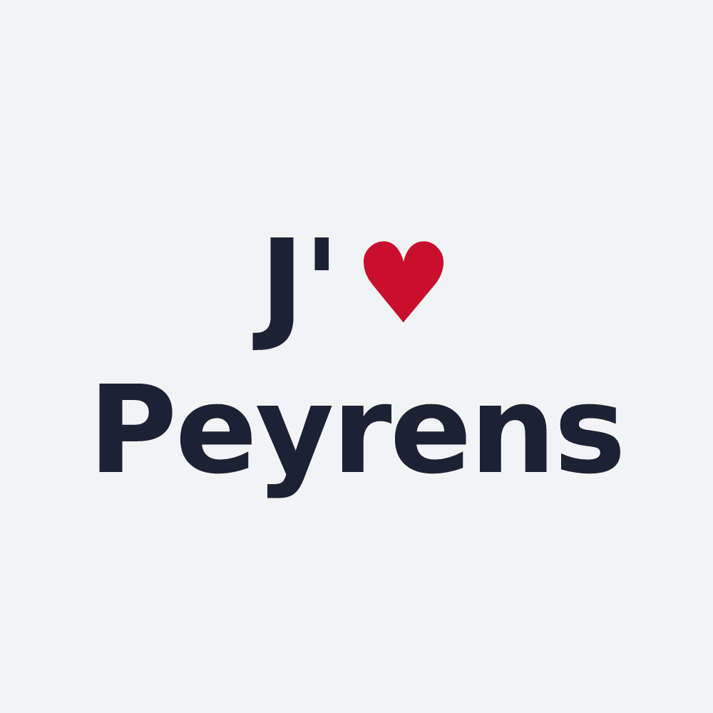 Poster personnalisé Peyrens — design J'aime Peyrens