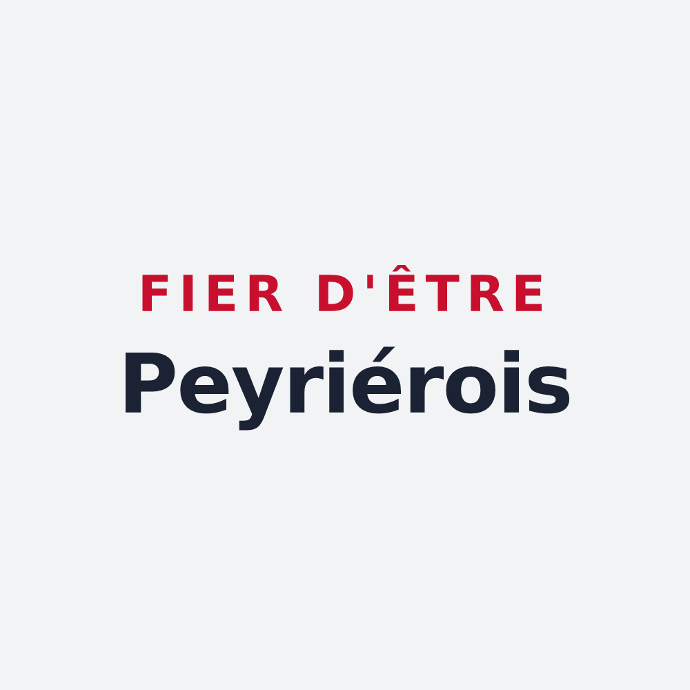 Poster « Fier d'être Peyriérois » — design pour Peyrière